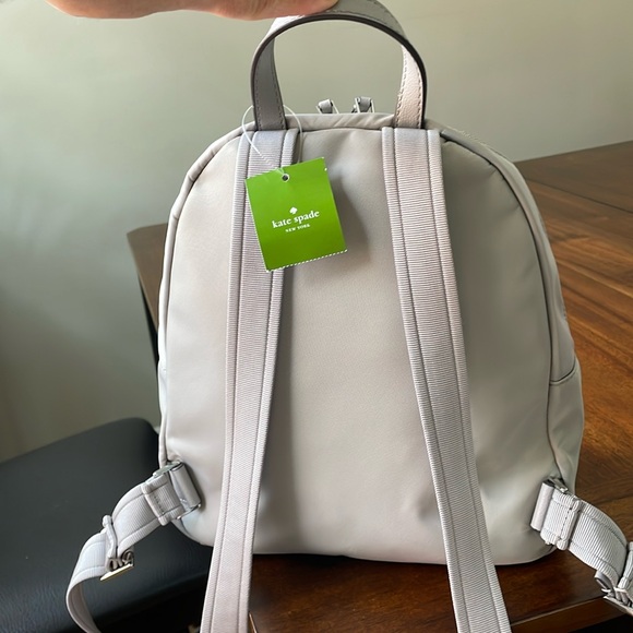 KATE SPADE Dawn Taupe Nylon Medium Backpack - Picture 2 of 10